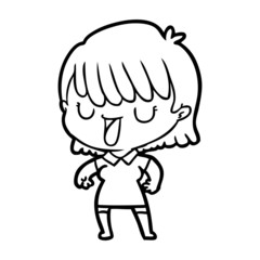 cartoon woman