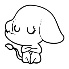 cute cartoon elephant