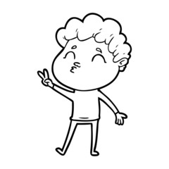 cartoon man pouting