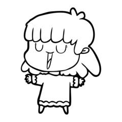 cartoon woman