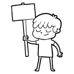 cartoon happy boy