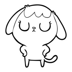 cute cartoon dog