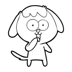 cute cartoon dog