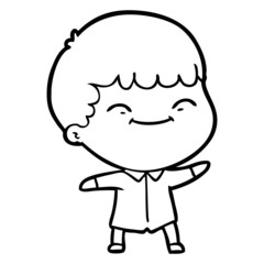 cartoon happy boy