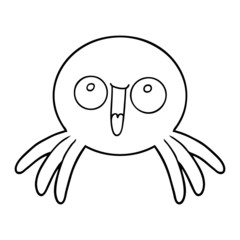 happy cartoon spider