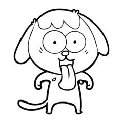 cute cartoon dog