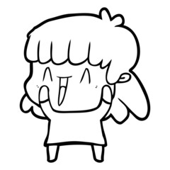 cartoon woman