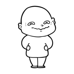 cartoon creepy guy