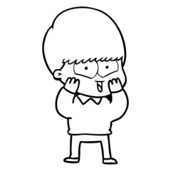 cartoon happy boy