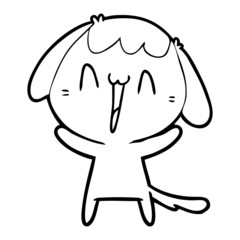 cute cartoon dog