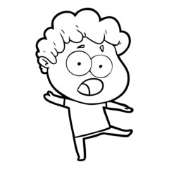 cartoon shocked man