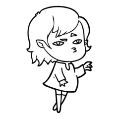 cartoon vampire girl