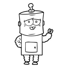 Obraz premium cartoon robot