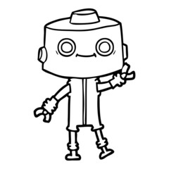 cartoon robot