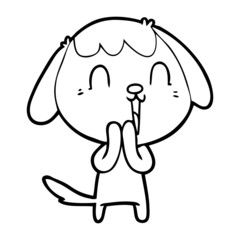 cute cartoon dog