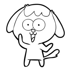 cute cartoon dog