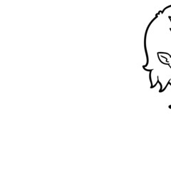 cartoon laughing vampire girl