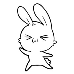 cute cartoon rabbit