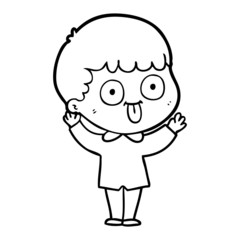 cartoon man staring