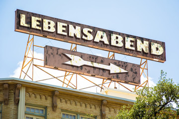 Obraz premium Schild 295 - Lebensabend