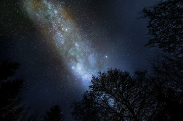 Fototapeta na wymiar Night sky, gallaxy, nebula