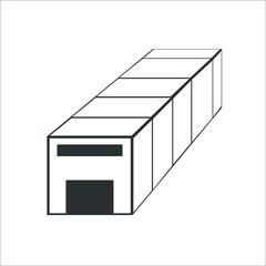 Garage icon.  Illustration