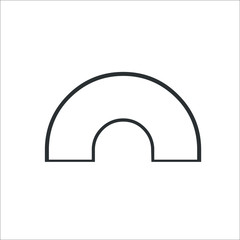 Garage icon.  Illustration