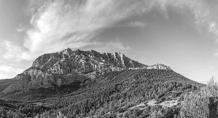 mount sainte-victoire in the provence, the Cezanne mountain