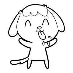 cute cartoon dog