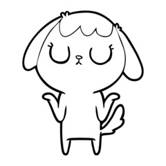 cute cartoon dog