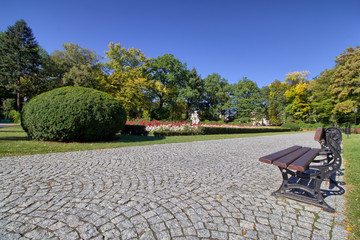 Park Zrodliska in city of Lodz, Poland