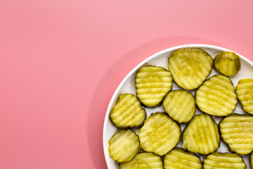 slices of cucumber pickles