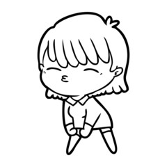 cartoon woman