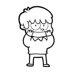 Fototapeta premium happy cartoon man