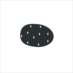 Potato icon.  Illustration