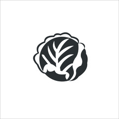 Cabbage icon.  Illustration