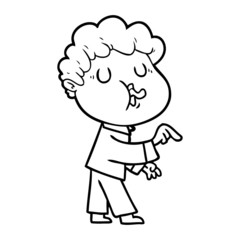 cartoon man singing