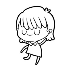 Obraz premium cartoon woman