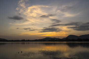 Evening Beauty at Khao Tao Reservoir, Thailand