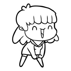 cartoon woman