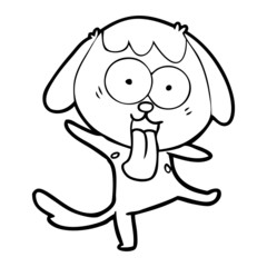 cute cartoon dog