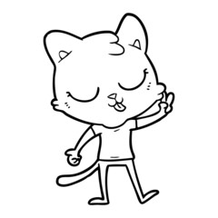 Obraz premium cartoon cat