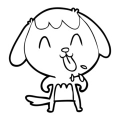 cute cartoon dog