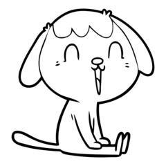 cute cartoon dog