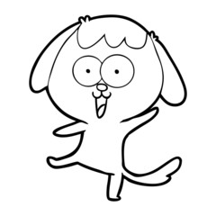 cute cartoon dog