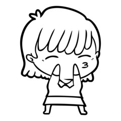 cartoon woman
