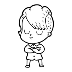 Obraz premium cartoon woman