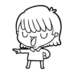cartoon woman