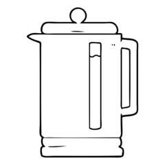 cartoon electric kettle