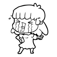 cartoon woman